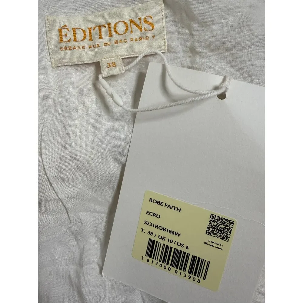 NWT Sézane Faith Lace Dress Ecru Romantic Boho FR 38/US 6 - Picture 4 of 7